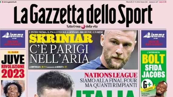PRIMA PAGINA - Gazzetta: "Italia, gioia amara"