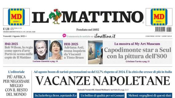Il Mattino: “Il metodo Conte: tattica e tanto lavoro” 