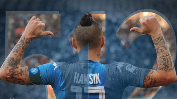 FOTO - Il tributo della SSC Napoli per Hamsik: "Capitano sei una leggenda, superato Bruscolotti!"