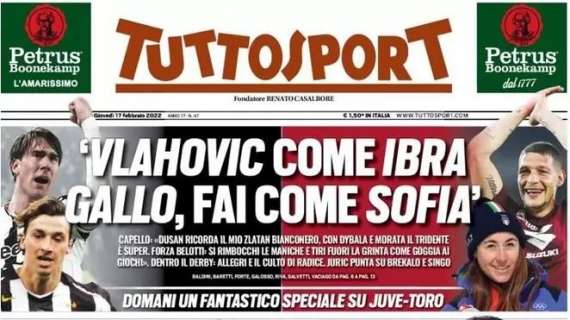 PRIMA PAGINA - Tuttosport: "Attento, Napoli: trappola Barça"
