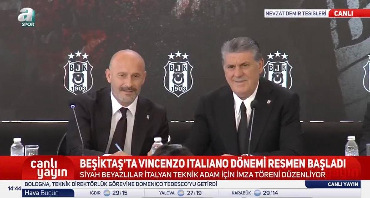 Besiktas, prime parole di Italiano: “Un orgoglio essere il primo allenatore che hanno cercato”