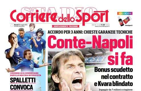 Corriere dello Sport: “Accordo vicino tra Conte e Napoli”