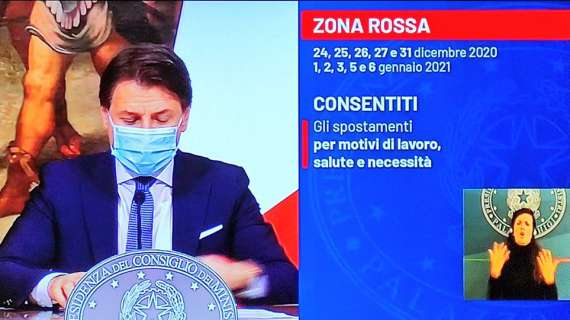 UFFICIALE - Il Premier Conte: "Dal 24 al 6 nei festivi e prefestivi zona rossa in tutta Italia"