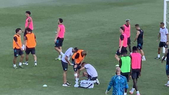 Piccolo spavento per KDB, ma continua le partitelle con una fasciatura alla gamba