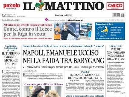 Il Mattino: "Conte, contro il Lecce per la fuga in vetta"