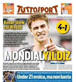 Tuttosport apre con la Juve: "MondialYildiz"