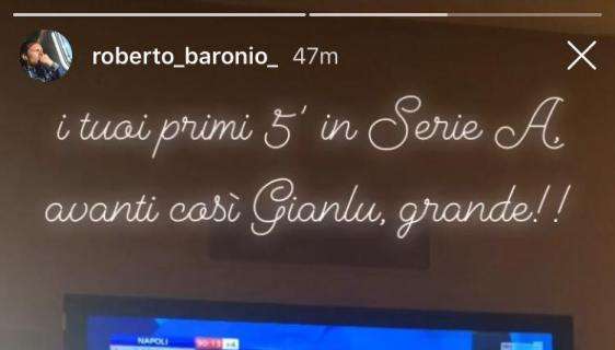 FOTO - Esordio Gaetano, il tecnico della Primavera Baronio esulta: "Avanti così, sei grande!"