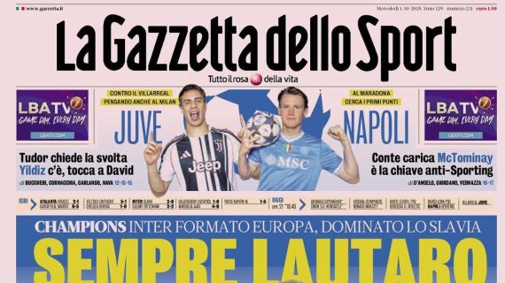 Gazzetta dello Sport: "Conte carica McTominay: è la chiave anti-Sporting"