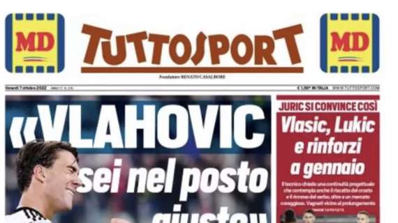 PRIMA PAGINA - Tuttosport apre con l’intervista a Bagni: “Kim, Kvara, Jack: è Napoli scudetto”