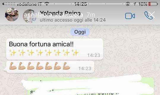 FOTO - Scambio di messaggi tra le mogli di Sepe e Reina: "Buona fortuna amica!"