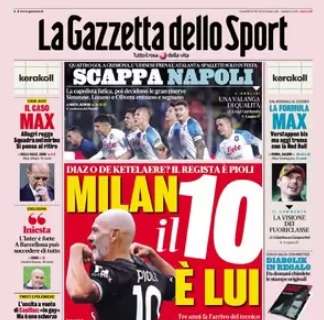PRIMA PAGINA - Gazzetta: "Milan, il 10 è Pioli. Scappa Napoli"