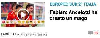 In Spagna innamorati di Fabian, Marca lo esalta: "Che giocatore, Ancelotti ha creato un mago"