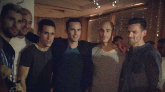 FOTOGALLERY - Festa a sorpresa ieri per Cannavaro: il saluto di lady Behrami, Grava e De Sanctis
