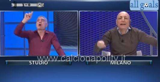 VIDEO - "Vincete con gli aiutini", Oliva show in diretta tv, scontro con gli juventini Oppini e Chirico: "50 milioni di italiani la pensano come me"
