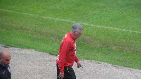 FOTO TN - Anche Ancelotti in campo: l'allenatore va da Milik, Zielinski e Inglese in palestra