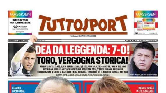 PRIMA PAGINA - Tuttosport - Sarri torna al San Paolo: "Core Grato"