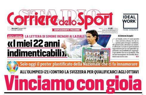 PRIMA PAGINA - CdS Campania: "Basic o Berge: il Napoli sceglie"
