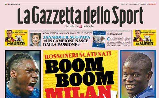 PRIMA PAGINA - Gazzetta dello Sport: "Boom boom Milan!". Non c'è traccia del Napoli
