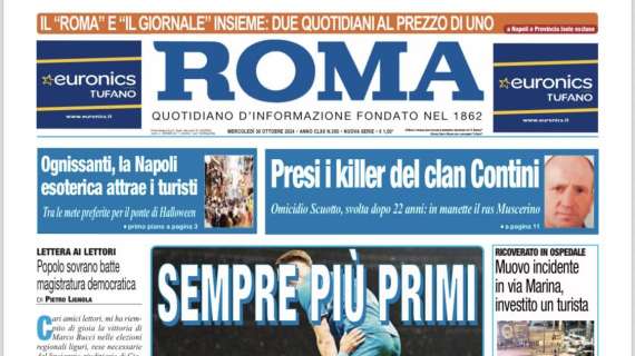 Il Roma: "Sempre più primi"