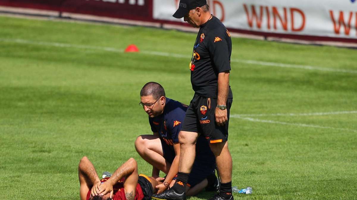Roma, dopo Adriano e Riise vanno ko anche Mexes, Taddei e Vucinic