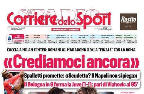PRIMA PAGINA - CdS Campania: "Crediamoci ancora"