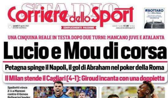 PRIMA PAGINA - CdS su Napoli e Roma: "Lucio e Mou di corsa"