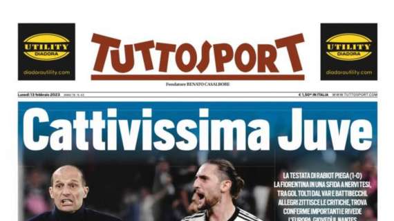 PRIMA PAGINA – Tuttosport: “Kvara-Osimhen, il Napoli gode e vede il titolo”