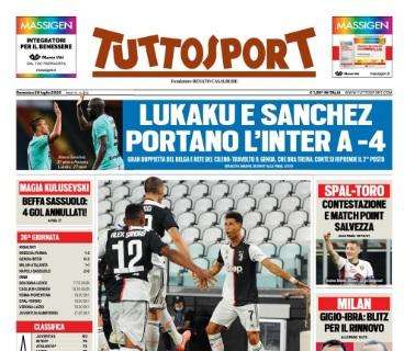 PRIMA PAGINA - Tuttosport titola: "Beffa Sassuolo, 4 gol annullati"