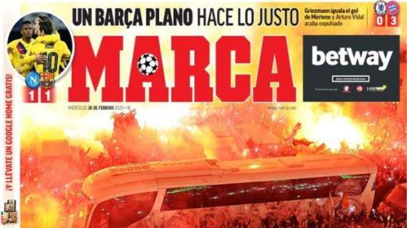 PRIMA PAGINA - Marca: "Un Barça piatto fa il giusto"
