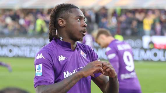 Kean show, tripletta e anche la Fiorentina è prima: 3-1 al Verona