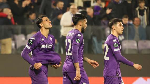 Conference League, i risultati al 45': Fiorentina sotto col Braga al Franchi