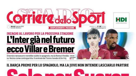 PRIMA PAGINA - CdS apre con l’intervista a Giordano: “Insigne, un addio doloroso”