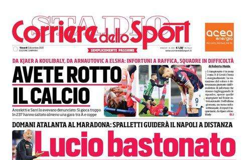 PRIMA PAGINA - Cds Campania: “Lucio bastonato”