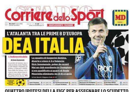 PRIMA PAGINA - CdS - "Atalanta tra le prime 8 d'Europa, Dea Italia"