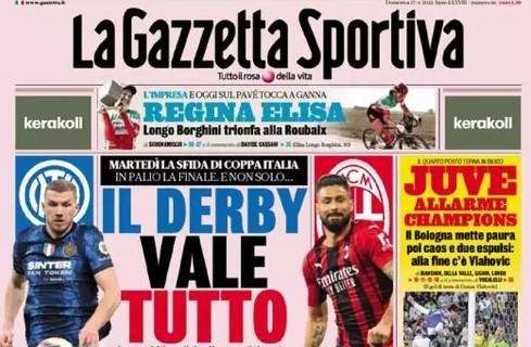 PRIMA PAGINA - Gazzetta su Napoli-Roma: "Il derby dei 9"