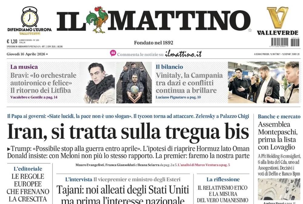 Il Mattino: "Conte con i detenuti: 'Rinascere dagli errori'"