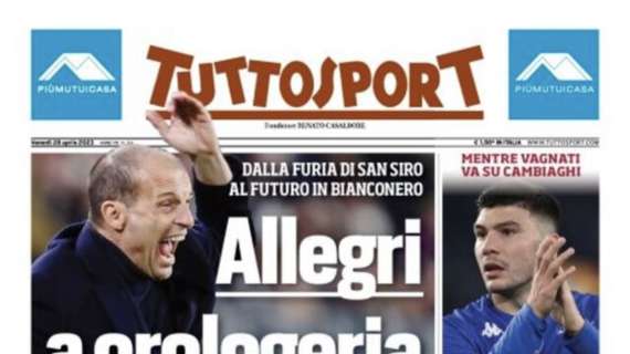 PRIMA PAGINA - Tuttosport: “Domenica alle 15: Napoli, è già festa”