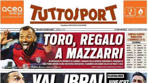 PRIMA PAGINA - Tuttosport: “Vai, Ibra! Vamos, Inter!”