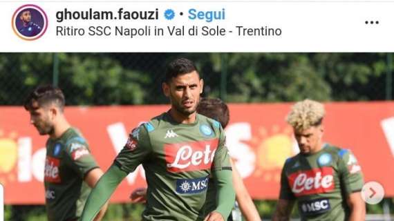FOTO - Ghoulam felice dopo Dimaro: "Abbiamo lavorato bene, grazie all'affetto dei tifosi!"
