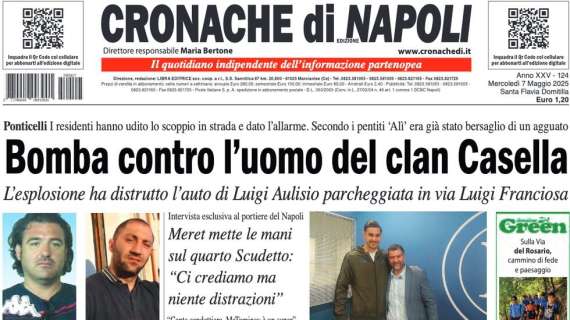 Cronache di Napoli apre con Meret: "Crediamo allo scudetto, niente distrazioni"