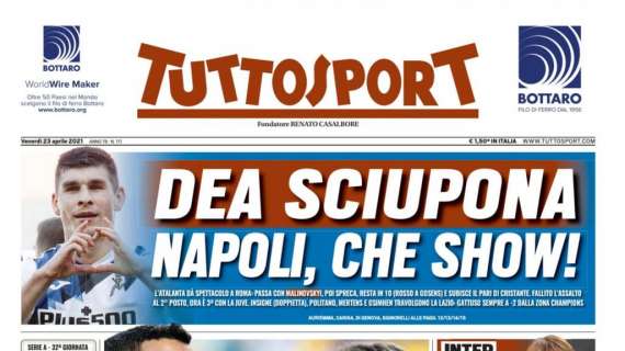 PRIMA PAGINA - Tuttosport: “Napoli, che show!”