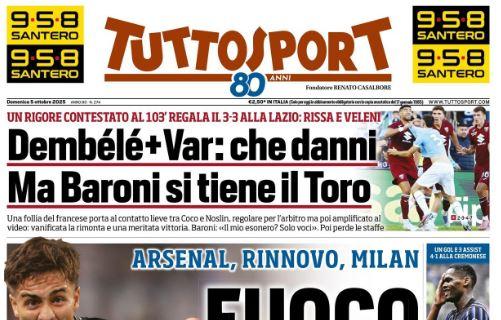 Tuttosport apre con Juventus-Milan: "Fuoco Yildiz"