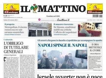 Il Mattino: "Napoli spinge il Napoli"