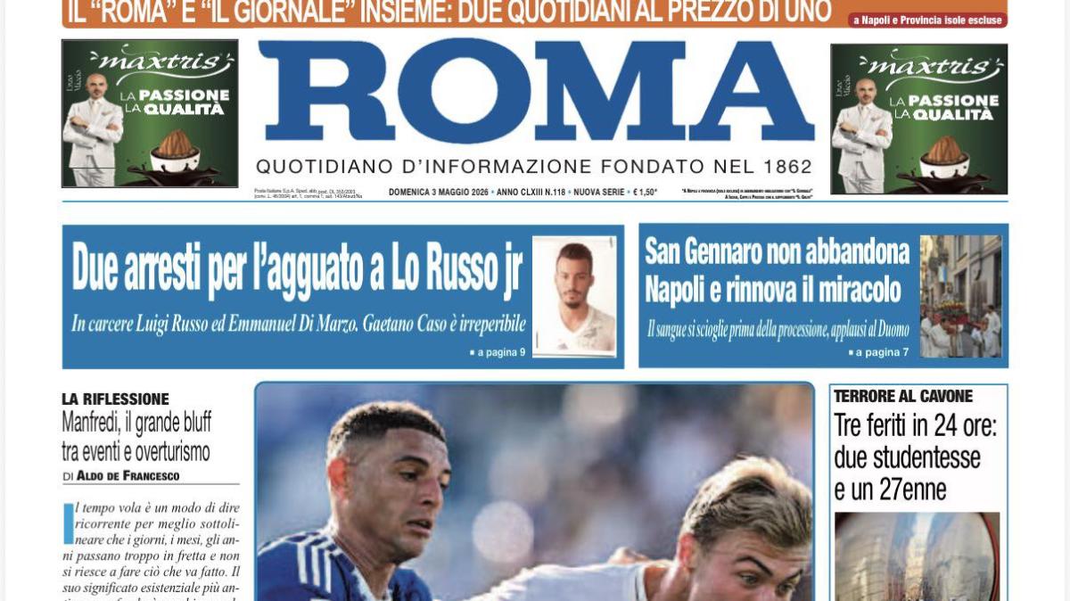 Il Napoli pareggia a Como, Il Roma: "Un punto Champions"