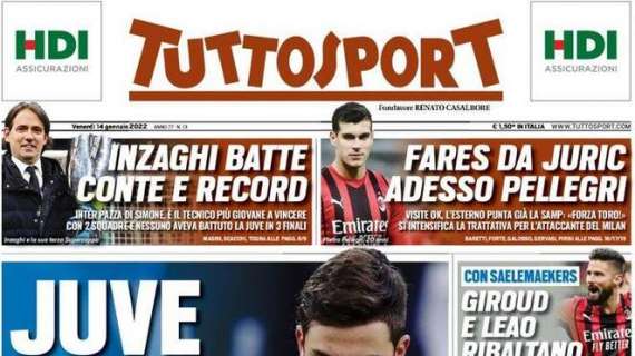 PRIMA PAGINA - Tuttosport: “5-2 a Napoli! Riscatto viola”