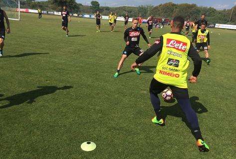 Azzurri subito in campo in mattinata, il report del club: lavoro di scarico per chi ha giocato ieri, partitina 6 vs 6 per gli altri  