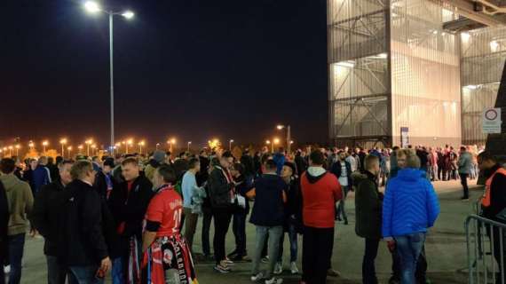 VIDEO TN - Red Bull Arena, lungo pre-partita all'esterno dello stadio con birra e Dj