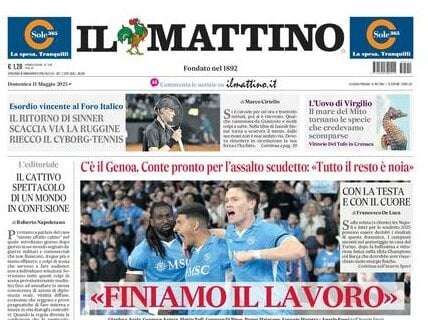 Il Mattino apre con le parole di Conte: “Finiamo il lavoro”