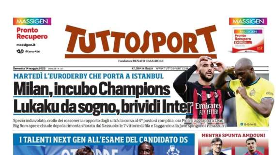 PRIMA PAGINA – Tuttosport: “Giovane Juve, Giuntoli ti guarda”