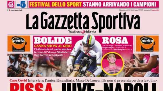 PRIMA PAGINA - Gazzetta titola: "Rissa Juve-Napoli! Se ADL non si presenta perde a tavolino"